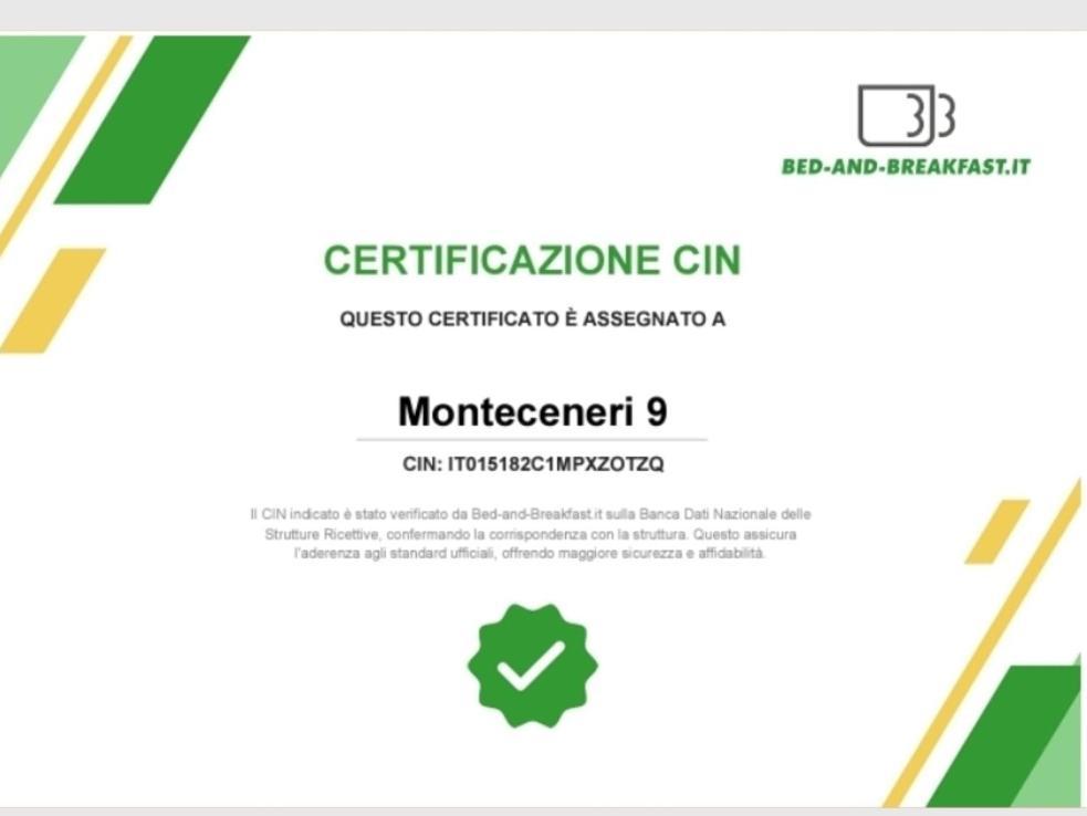 Monteceneri 9 B&B 罗镇 外观 照片